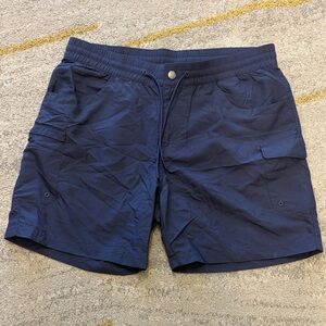 Columbia Dark Blue Men's Lightweight Cargo Shorts Size Medium